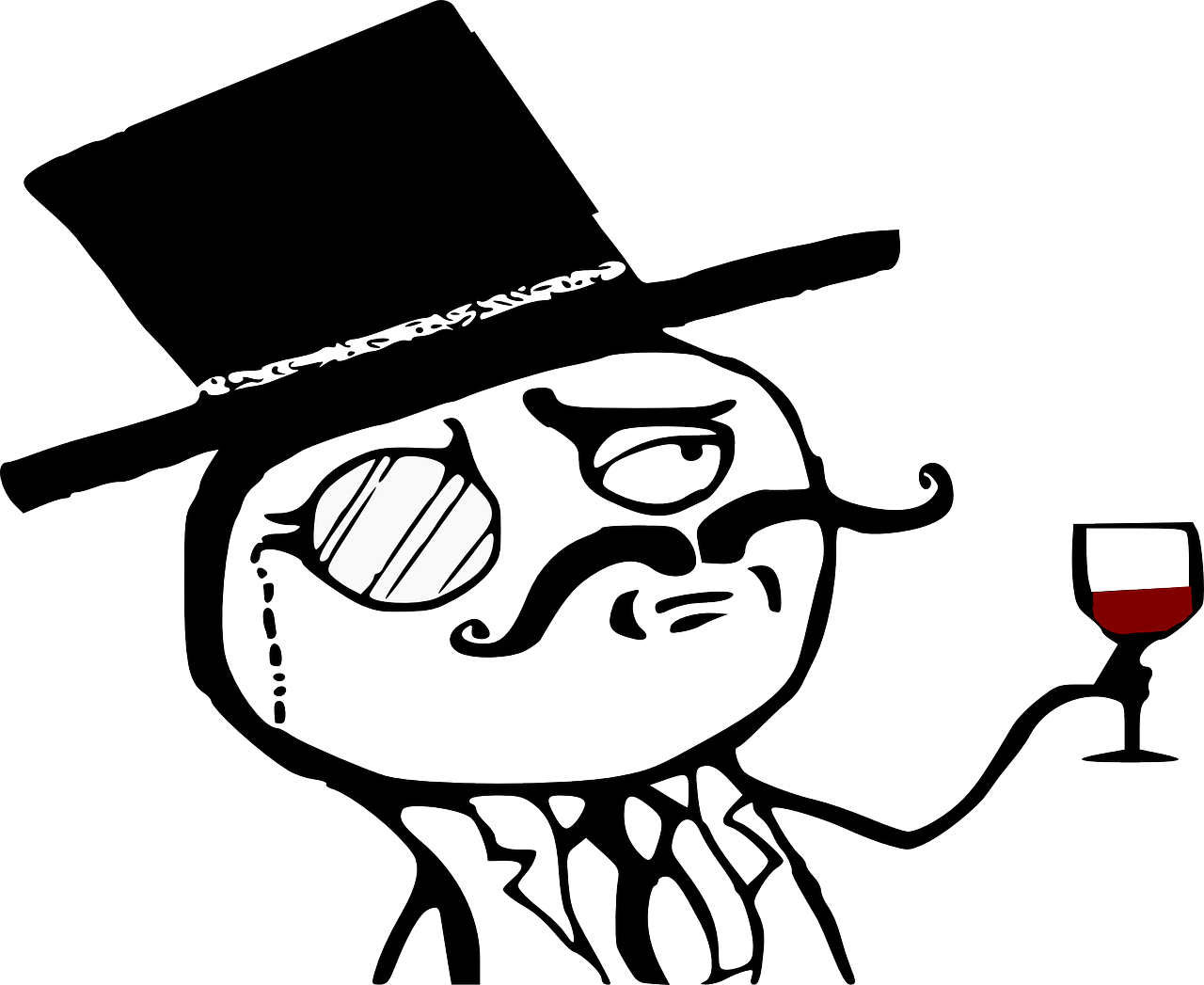 Clipart of a smart man.