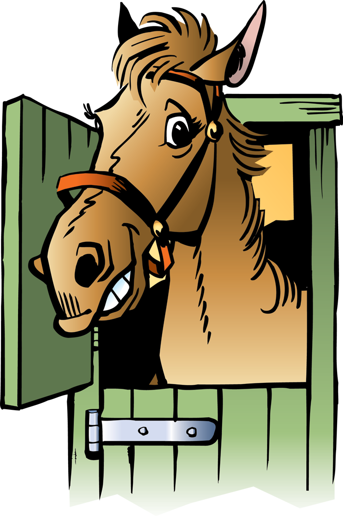 Clipart image of a horse.