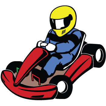 Clipart image of a go-kart