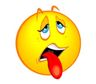 clipart image of a groaning emoji