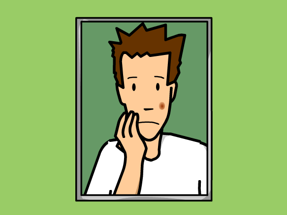 Clipart of a teenage boy
