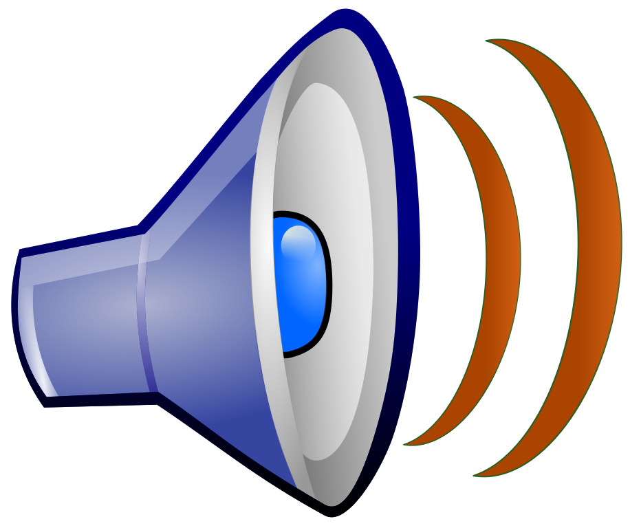 Clipart image of a speaker