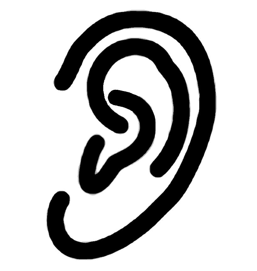 Clipart image of an ear