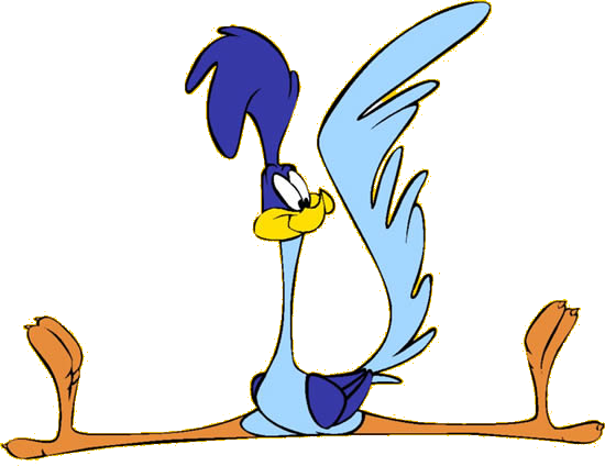 Clipart image of a roadrunner