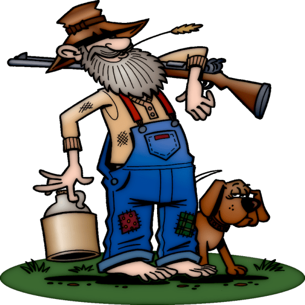 Clipart image of a Redneck