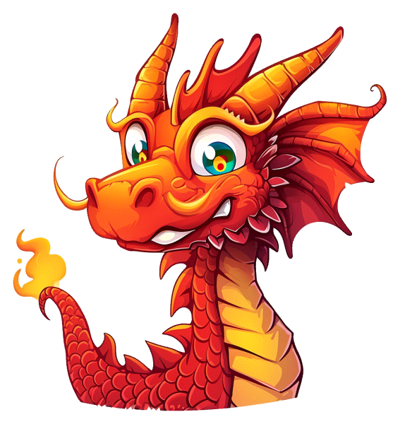 Clipart image of a dragon